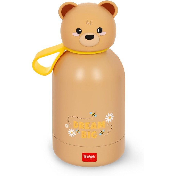 Legami Borraccia Termica per Bambini Hot&Cold BFF, Teddy Bear + Tappo Borraccia con Beccuccio