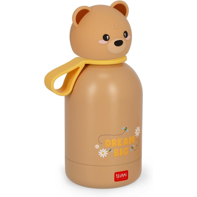 Legami Borraccia Termica per Bambini Hot&Cold BFF, Teddy Bear + Tappo Borraccia con Beccuccio