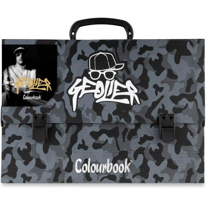 Colourbook Valigetta Scuola Geolier, Dimensioni 38 x 27, Dorso 8