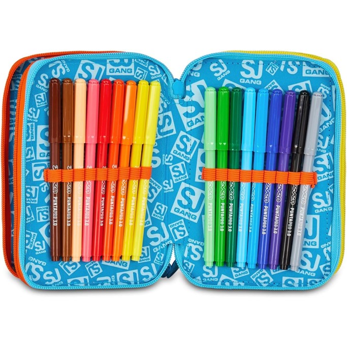 Astuccio Scuola 3 Zip Dragon Glide SJ GANG STYLE JAM GANG