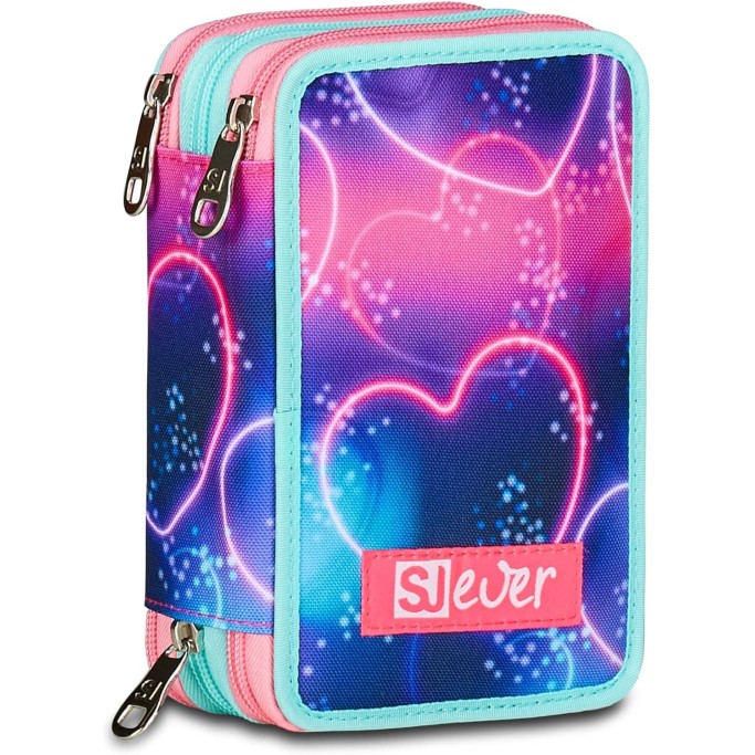 Astuccio Scuola 3 Zip Sj Ever SJ GANG STYLE JAM GANG, Viola