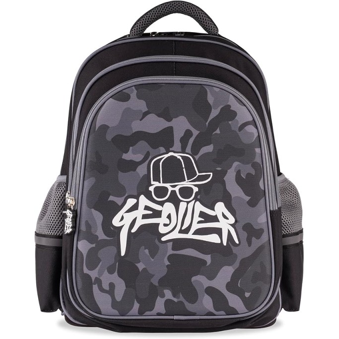 Colourbook Zaino Scuola Geolier, Schienale Imbottito, Cuffie in Omaggio