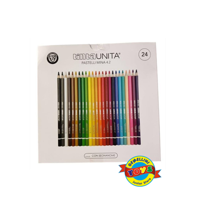 PASTELLI TINTA UNITA DA 24 MINA, 4.0 e 4,2 MM
