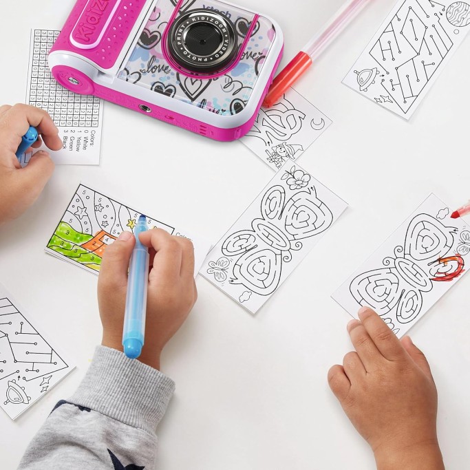 VTech Kidizoom Printcam Rosa, Macchina Fotografica per Bambini