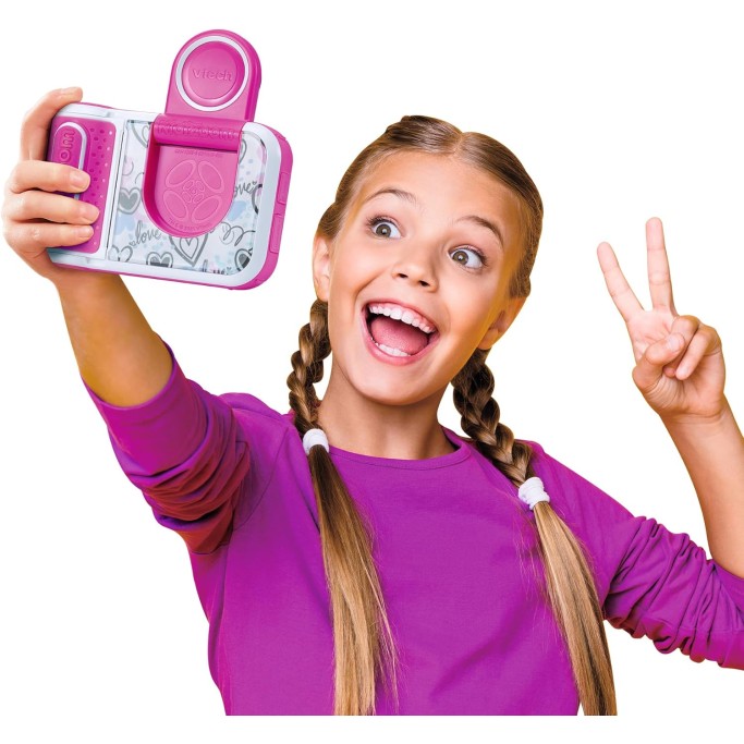 VTech Kidizoom Printcam Rosa, Macchina Fotografica per Bambini