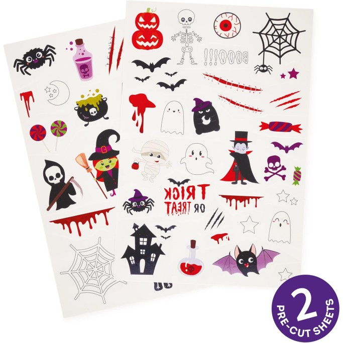 Legami, Halloween Tatuaggi Temporanei per Bambini