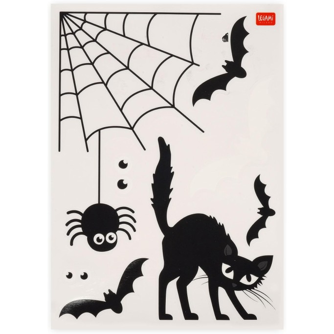 Legami Set di 35 Adesivi Halloween per Finestre,
