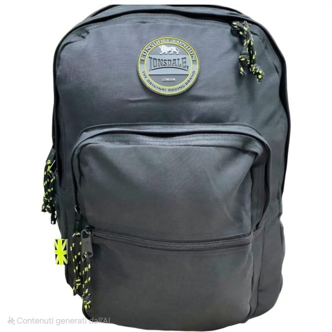 Zaino & Astuccio Ovale Lonsdale Jobber Black, Nero