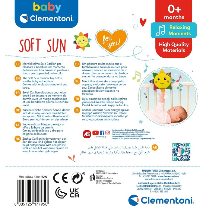 Soft Sun Musicale, Carillon Neonato, Giochi per La Nanna