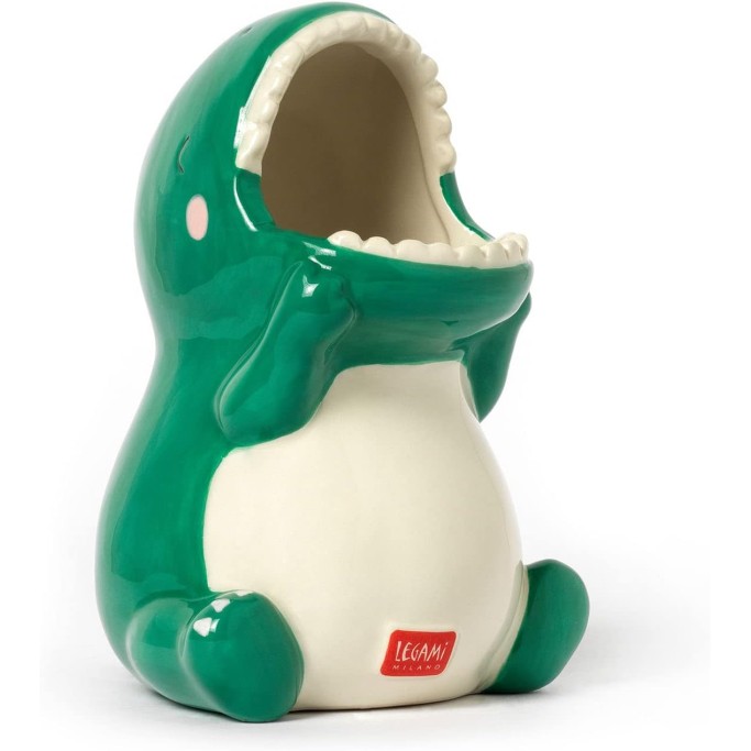 Legami Portapenne in Ceramica, Desk Friends, Tema Dino