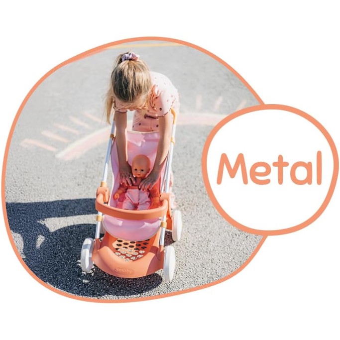 Smoby Baby Nurse Passeggino Per bambole fino a 42 cm