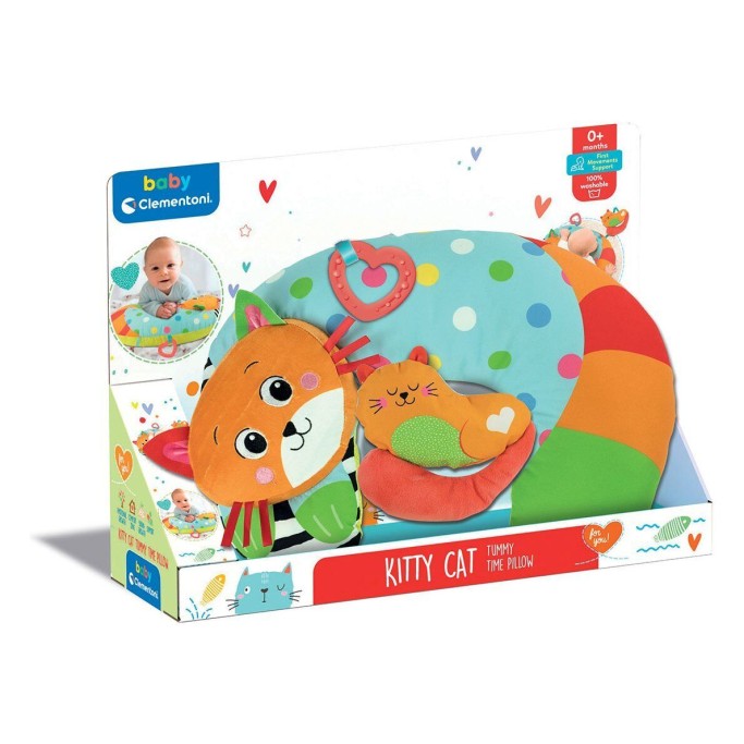 Baby clementoni kitty cat pillow