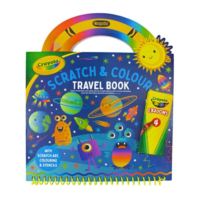 CRAYOLA VALIGETTA TRAVEL BOOK CON ALBUM ATTIVITÀ CREATIVE