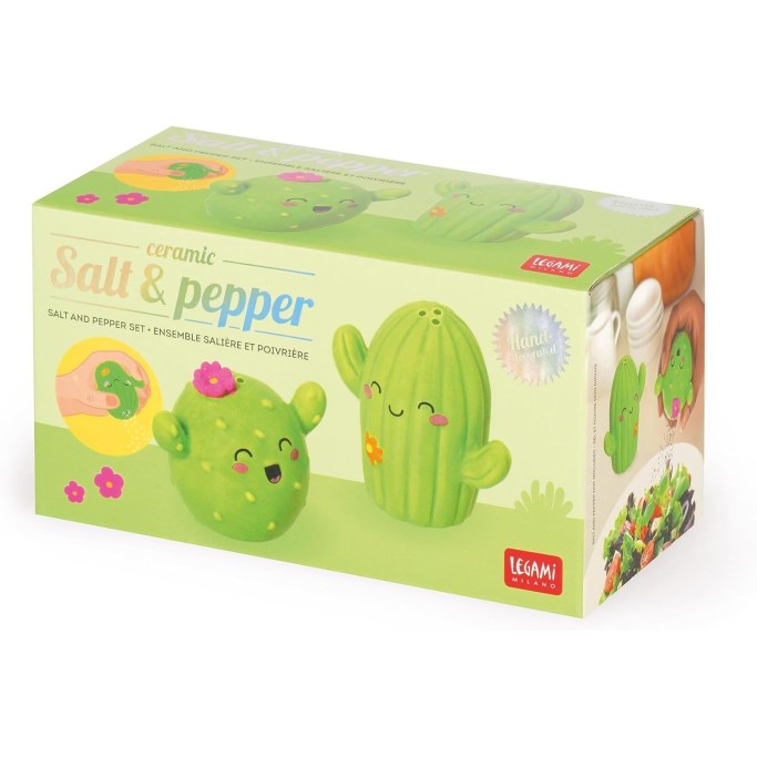 Legami Set Sale e Pepe in Ceranica,Tema Cactus