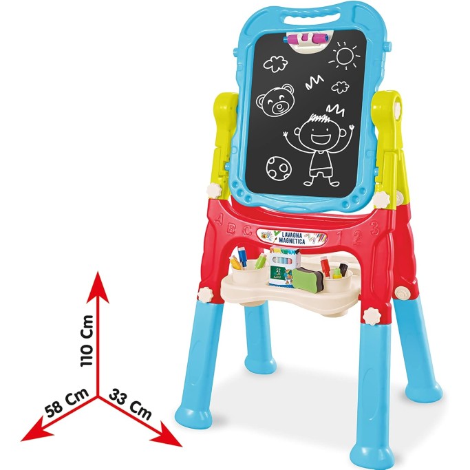 PLASTIART LAVAGNA MAGNETICA DOUBLEFACE LETTERE E NUMERI