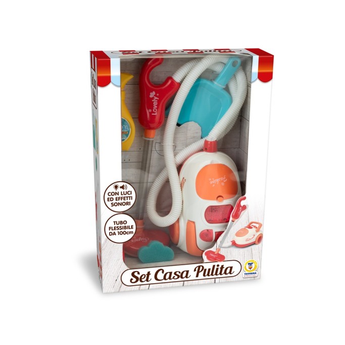 Set pulizia con funzioni reali con tubo flessibile cm.100