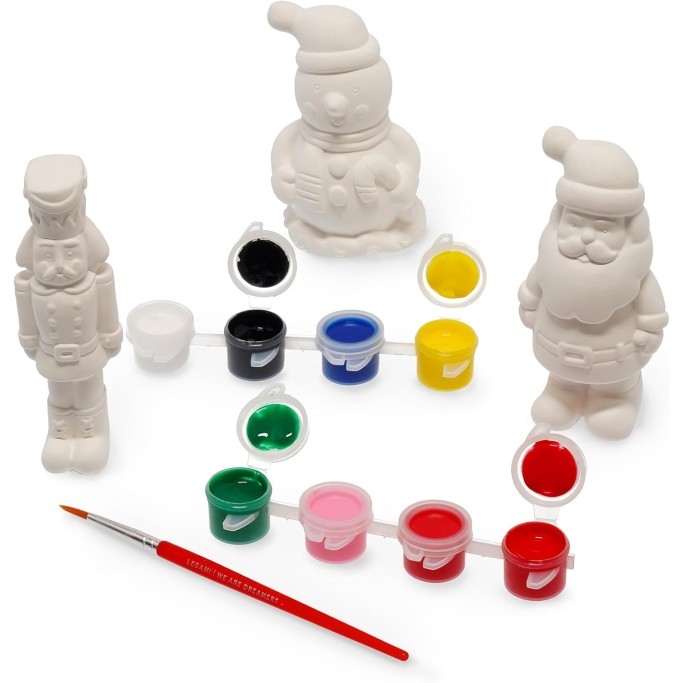 Legami Kit Decorazione Statuette di Natale Paint Your Christmas
