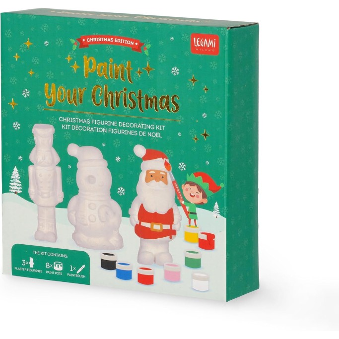 Legami Kit Decorazione Statuette di Natale Paint Your Christmas