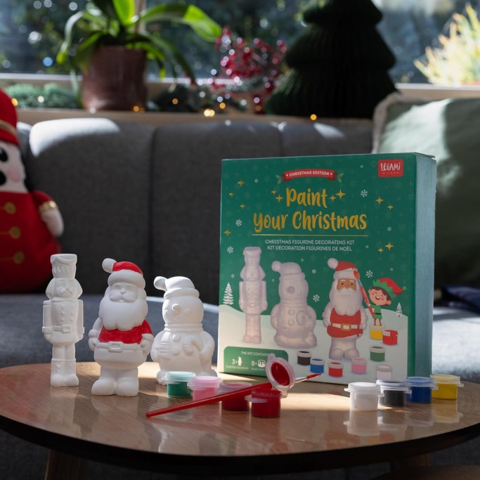 Legami Kit Decorazione Statuette di Natale Paint Your Christmas