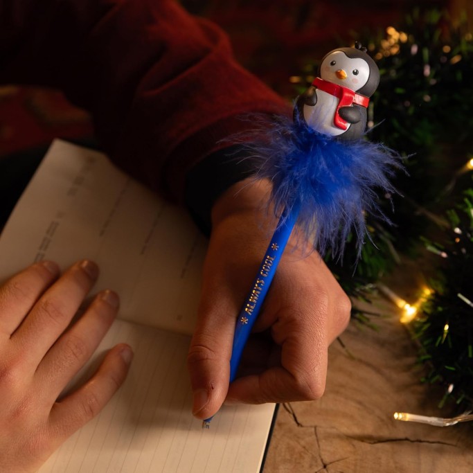 Legami Natale,  Penna a Sfera con Pinguino luminoso