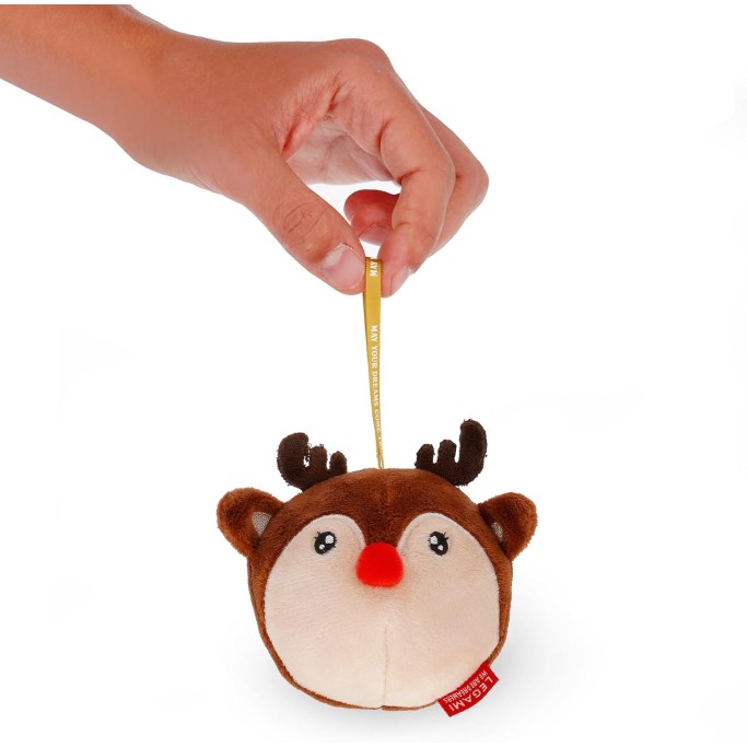 Legami Natale, Decorazione Natalizia in Peluche Oh-Oh-Ornaments, Tema Renna