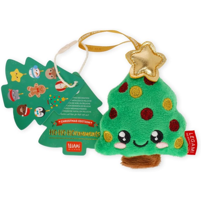 Legami Natale, Decorazione Natalizia in Peluche Oh-Oh-Ornaments, Tema Albero