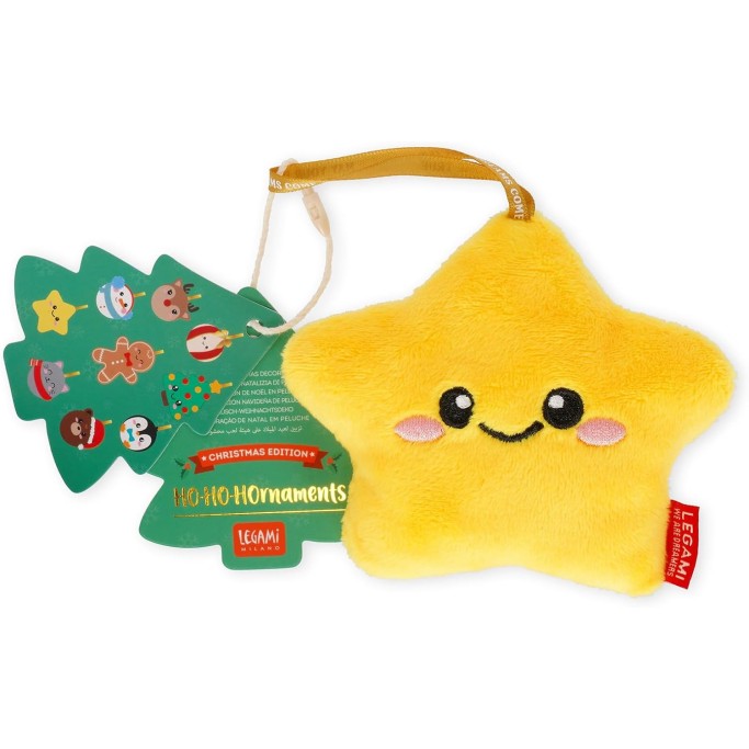 Legami Natale, Decorazione Natalizia in Peluche Oh-Oh-Ornaments, Tema Stella