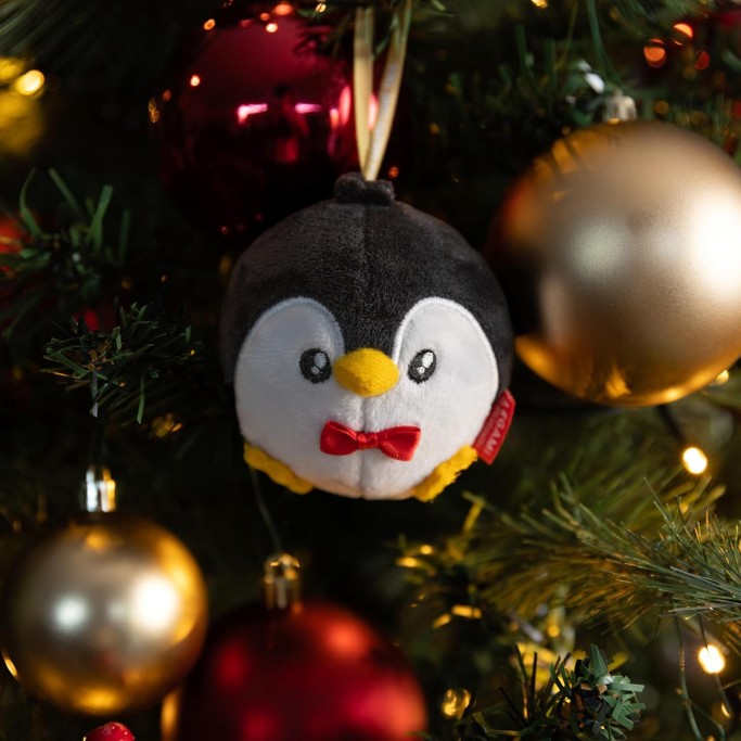 Legami Natale, Decorazione Natalizia in Peluche Oh-Oh-Ornaments, Tema Pinguino