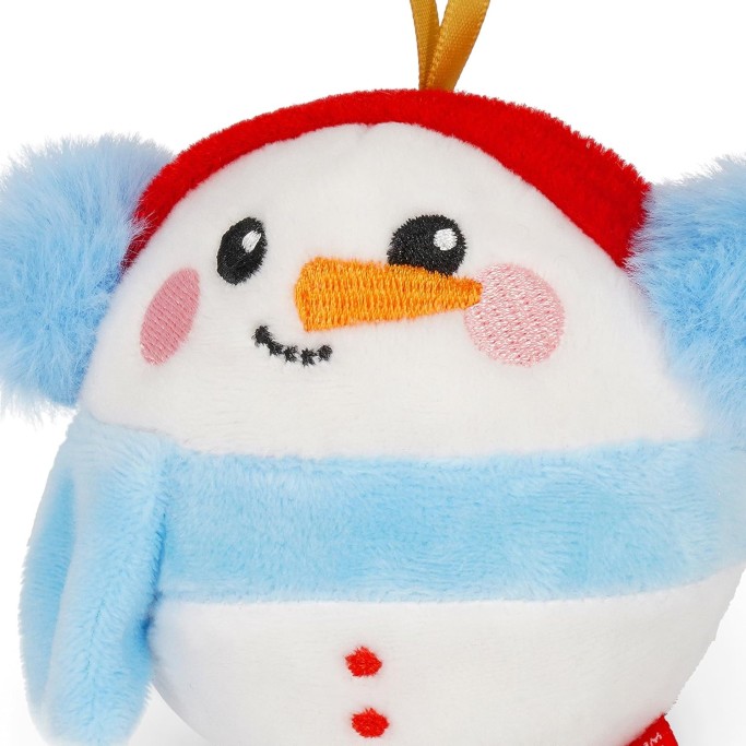 Legami Natale,  Decorazione Natalizia in Peluche Oh-Oh-Ornaments, Tema Snowman
