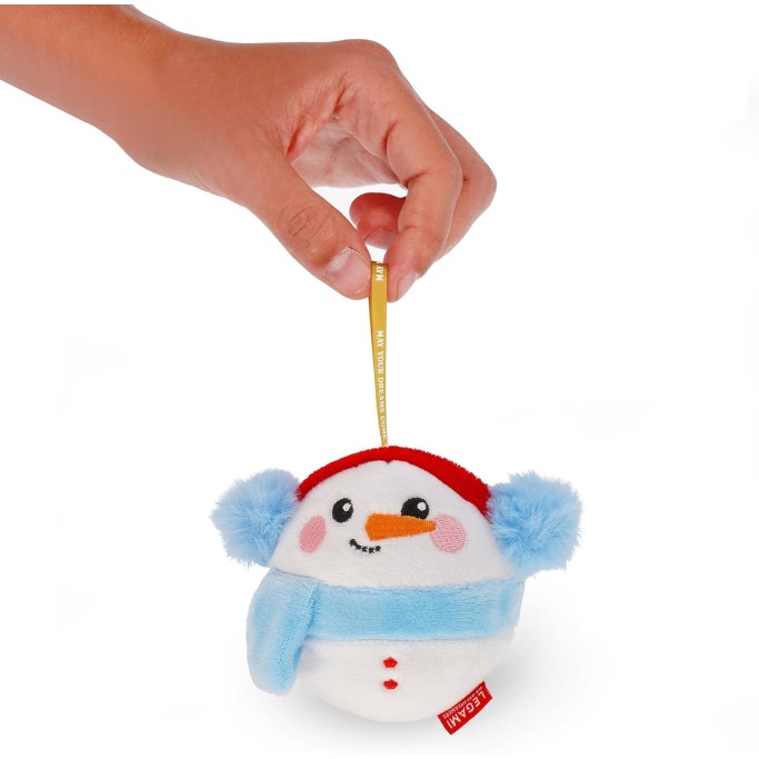 Legami Natale,  Decorazione Natalizia in Peluche Oh-Oh-Ornaments, Tema Snowman