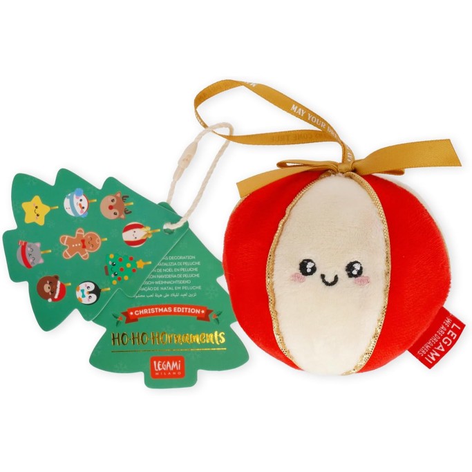 Legami Natale, Decorazione Natalizia in Peluche Oh-Oh-Ornaments,Tema Ball