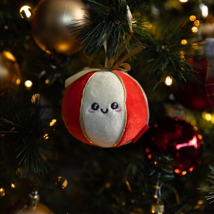 Legami Natale, Decorazione Natalizia in Peluche Oh-Oh-Ornaments,Tema Ball