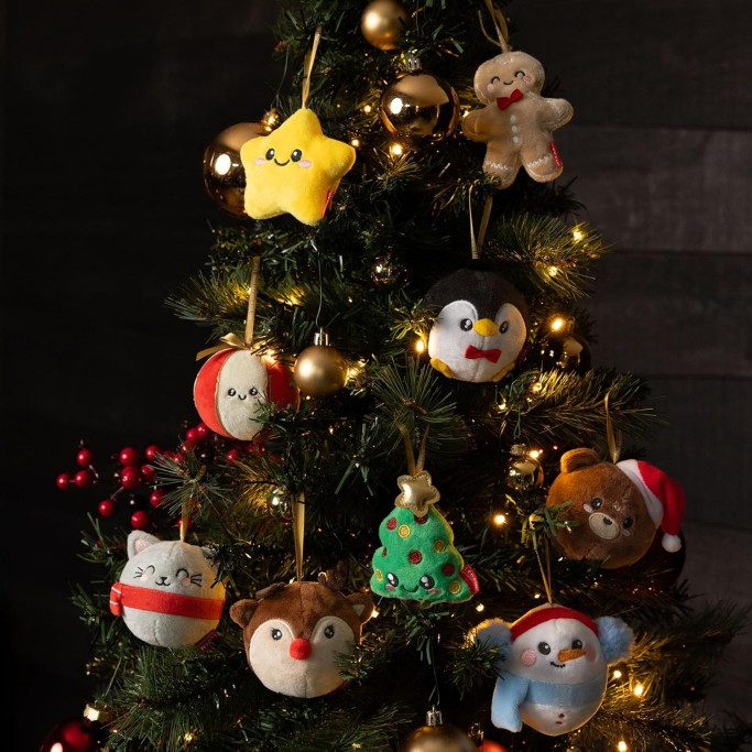 Legami Natale, Decorazione Natalizia in Peluche Oh-Oh-Ornaments,Tema Ball