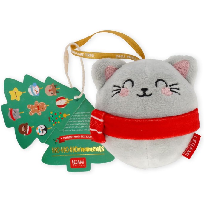Legami Natale, Decorazione Natalizia in Peluche Oh-Oh-Ornaments, Tema Kitty