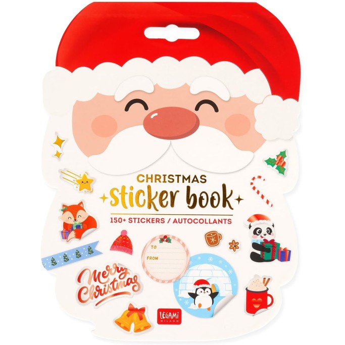 Legami Natale, Quaderno di Adesivi Natalizi, 8 Fogli con più di 150 Stickers in CartaTema Tree