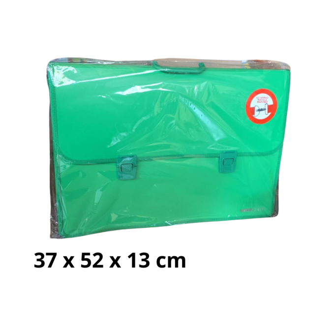 Tinta Unita Valigetta Soft in PPL Tessuto 37x52cm con tracolla