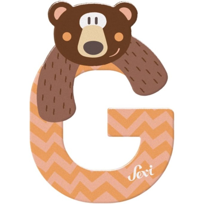 Lettera in Legno a Forma di Animale, Lettere della Porta per cameretta dei Bambini