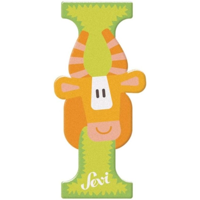 Lettera in Legno a Forma di Animale, Lettere della Porta per cameretta dei Bambini