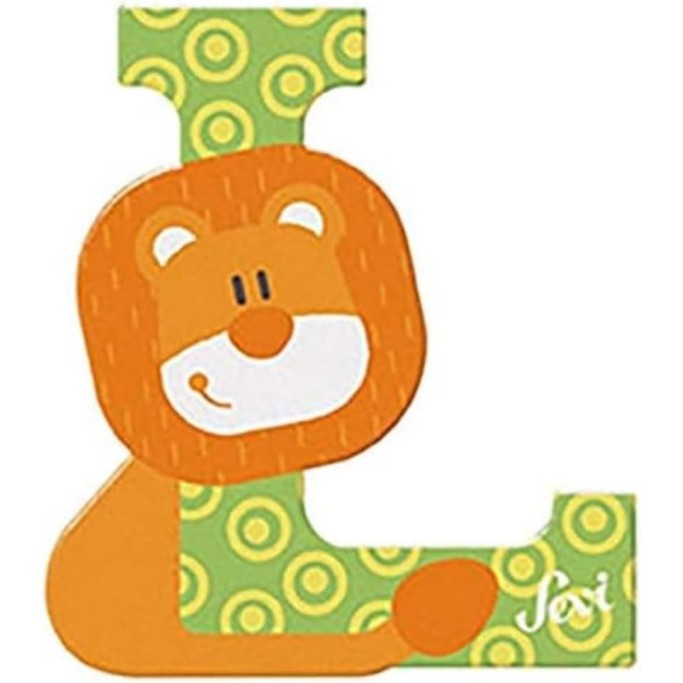 Lettera in Legno a Forma di Animale, Lettere della Porta per cameretta dei Bambini