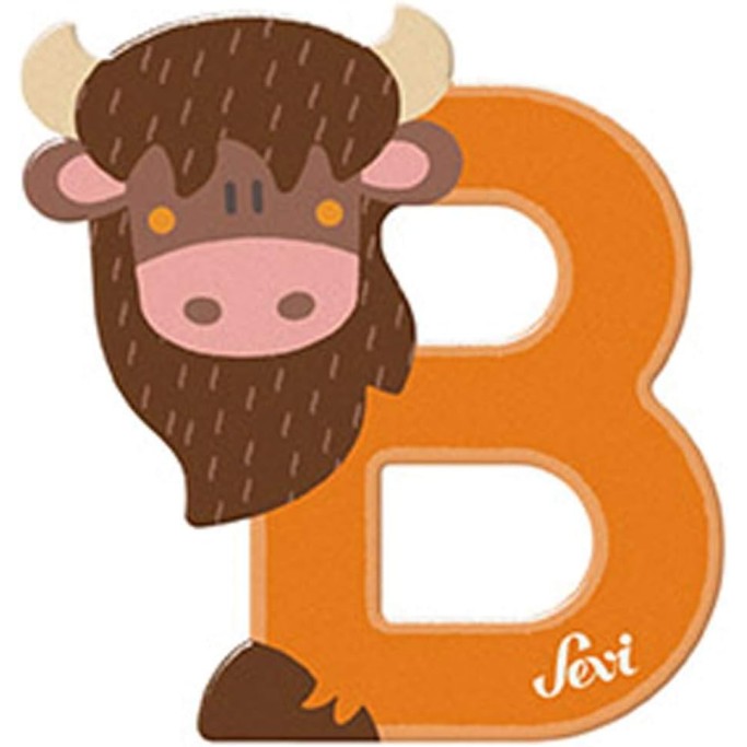 Lettera in Legno a Forma di Animale, Lettere della Porta per cameretta dei Bambini