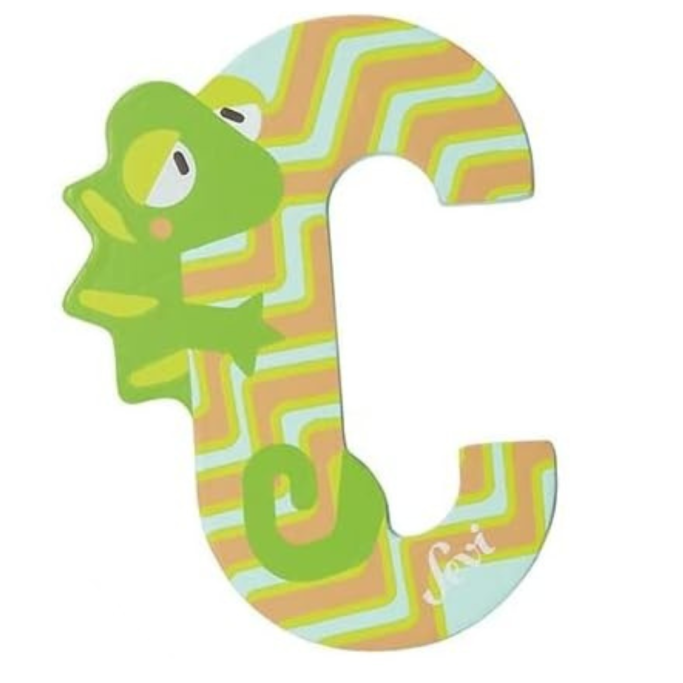 Lettera in Legno a Forma di Animale, Lettere della Porta per cameretta dei Bambini