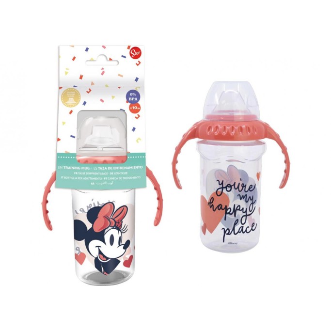 BICCHIERE C/BECCUCCIO IN SILICONE Minnie o Topolino