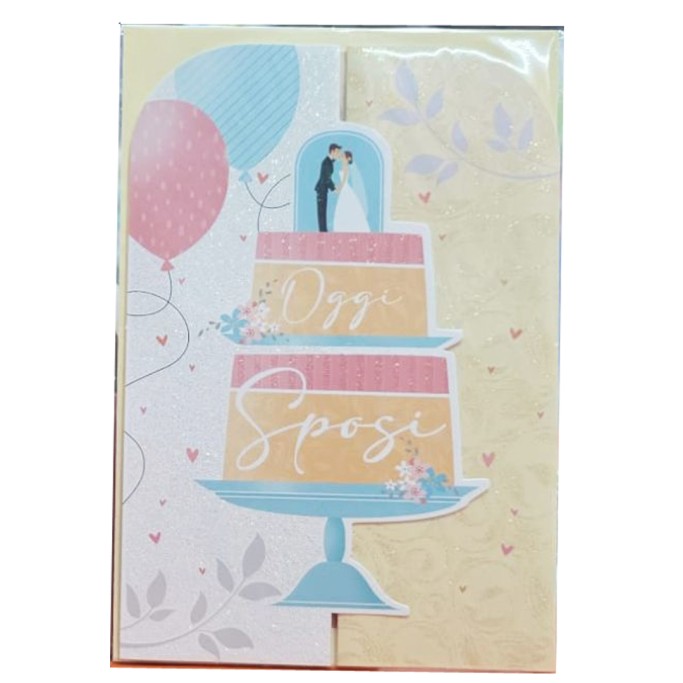BIGLIETTO AUGURI MATRIMONIO CON BUSTA