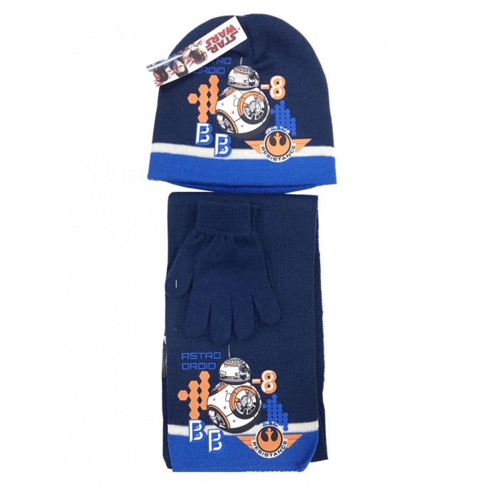 set cappelo sciarpa e guanti Star Wars