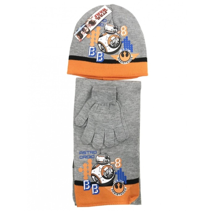 set cappelo sciarpa e guanti Star Wars