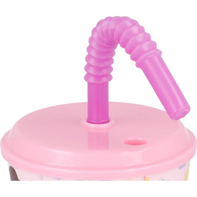 Bicchiere con cannuccia