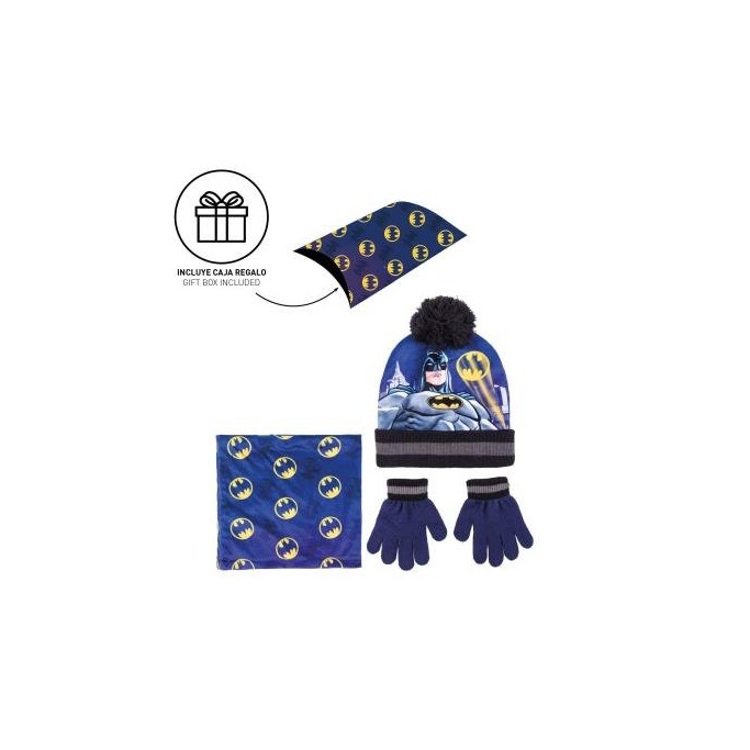 Cappello, Guanti e Scaldacollo Batman