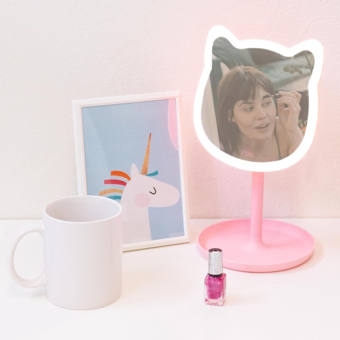 Nice, MIRROR, Specchio da Trucco a forma di Gatto