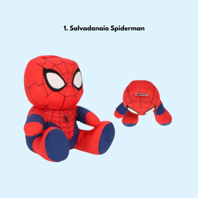 Uovo di Pasqua Giocattoli Spiderman Pasqualone, Guscio con 5 Sorprese.