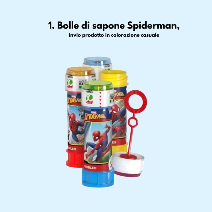 Uovo di Pasqua Giocattoli Spiderman Pasqualone, Guscio con 5 Sorprese.